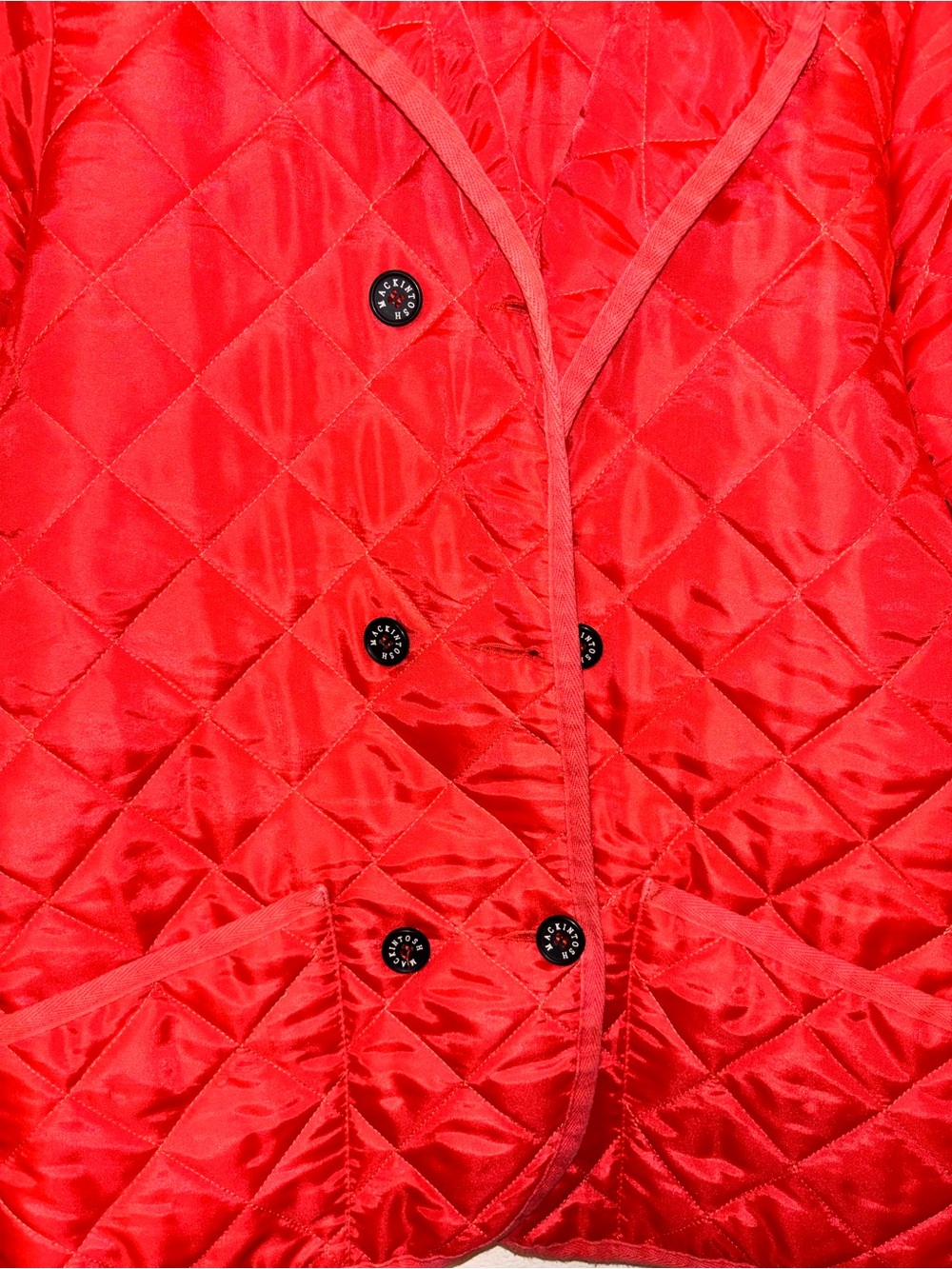 Macintosh scotland Collared Quilted Jacket Made In Scotland women 40 - Picture 4 of 8